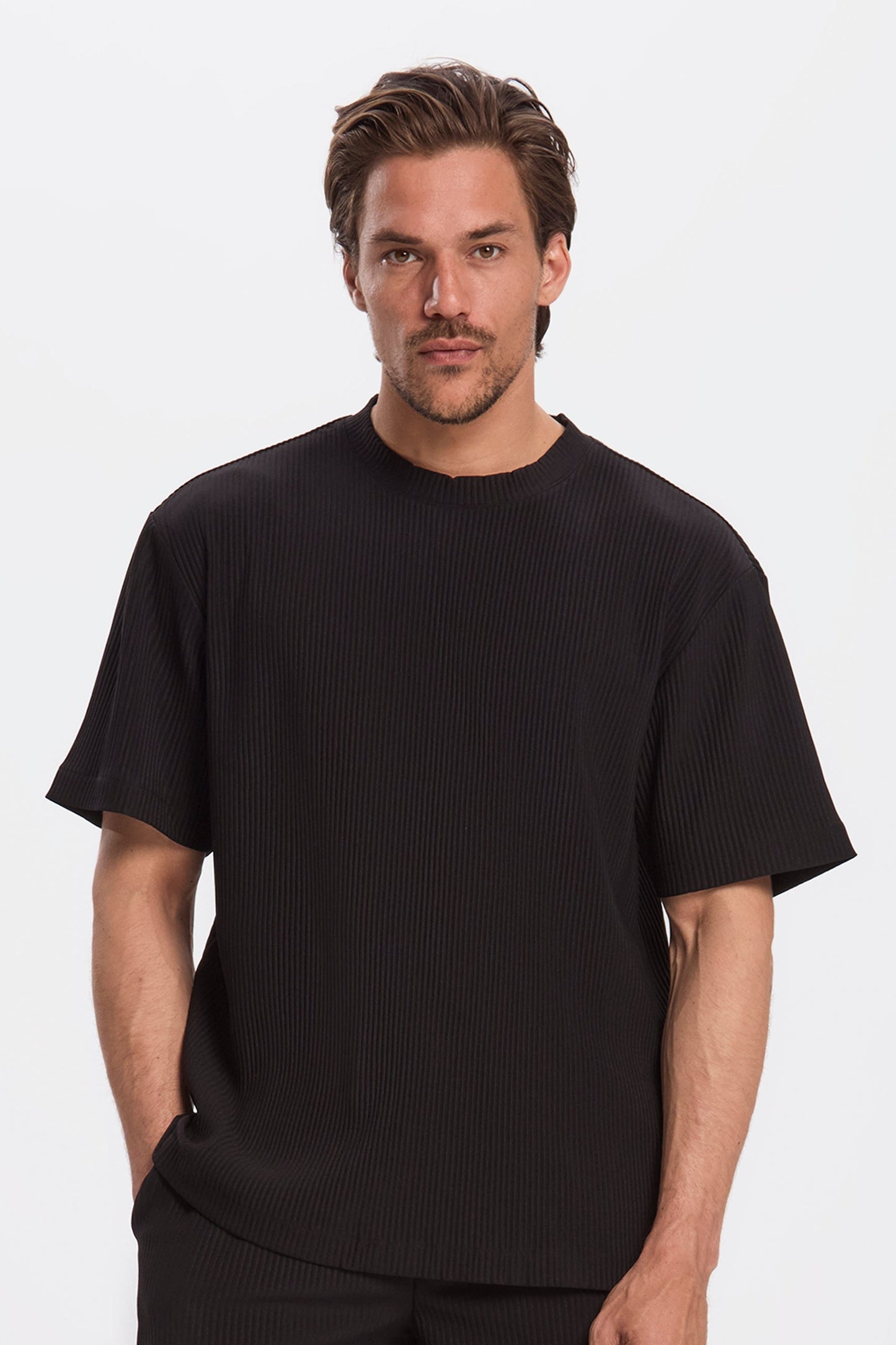 Pleated Design T-Shirt