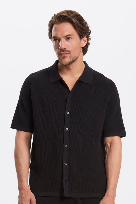 RUSSO Short Sleeve Knitted Shirt