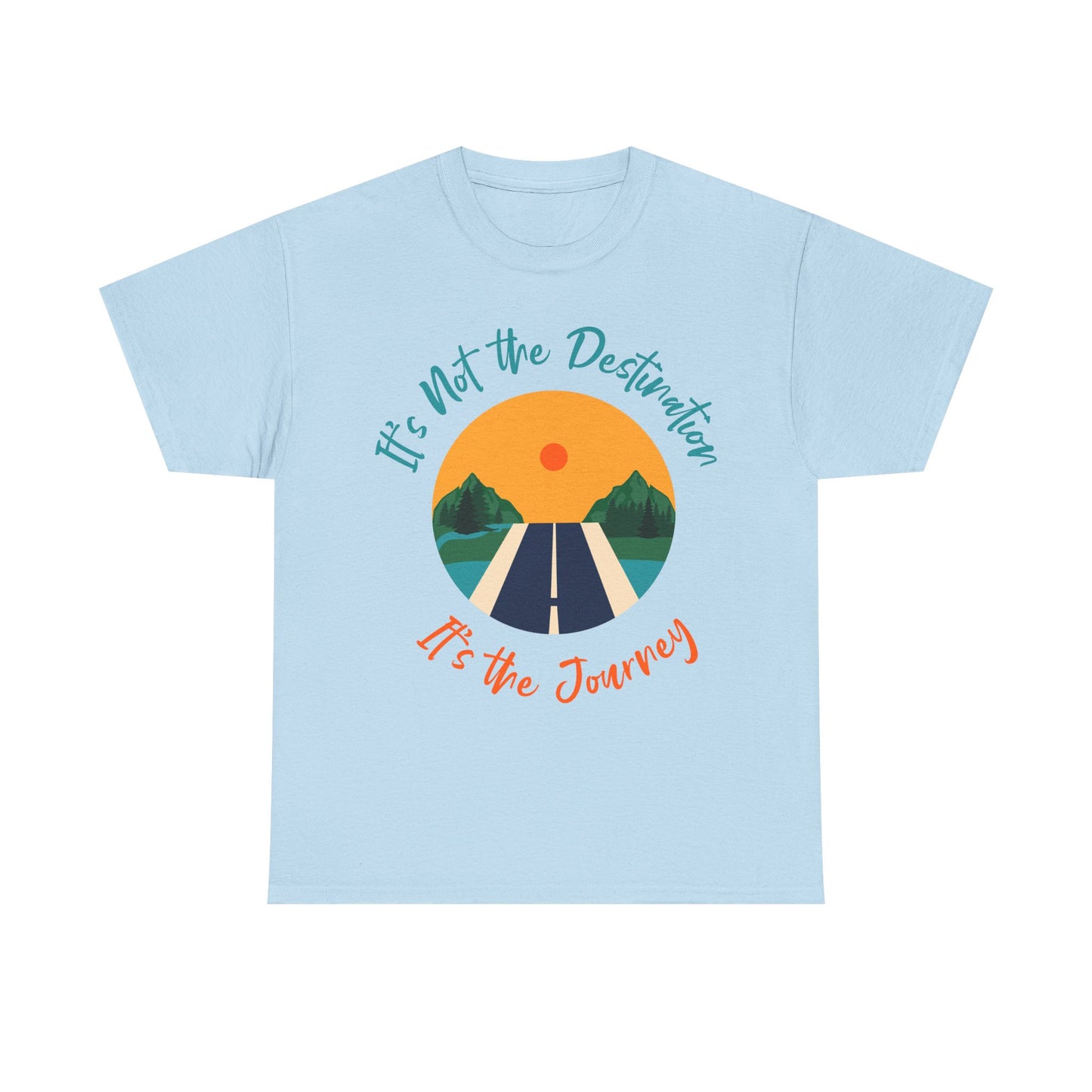 It's Not the Destination Man's Heavy Cotton Tee - Travel Inspiration Shirt