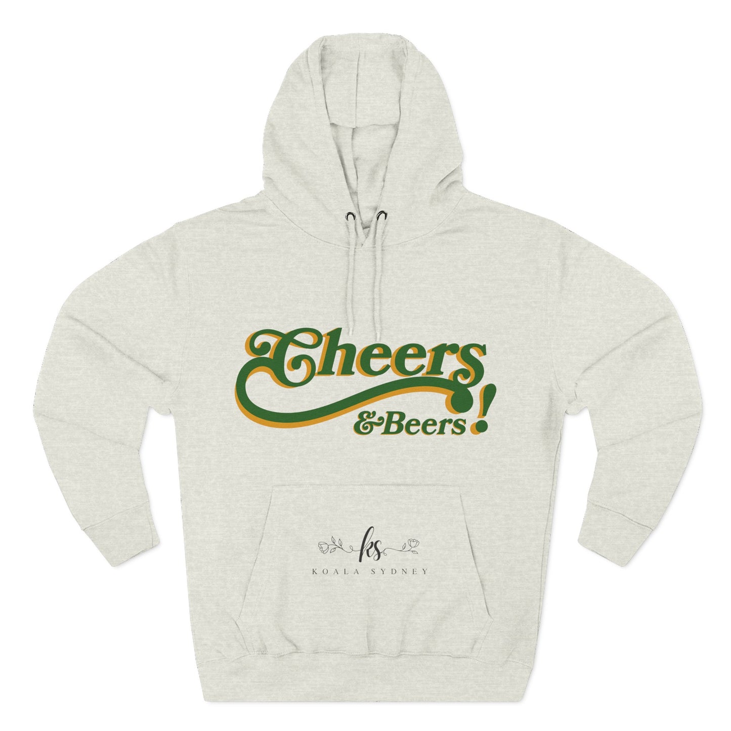 Cheers & Beers Fleece Hoodie for Cozy Gatherings