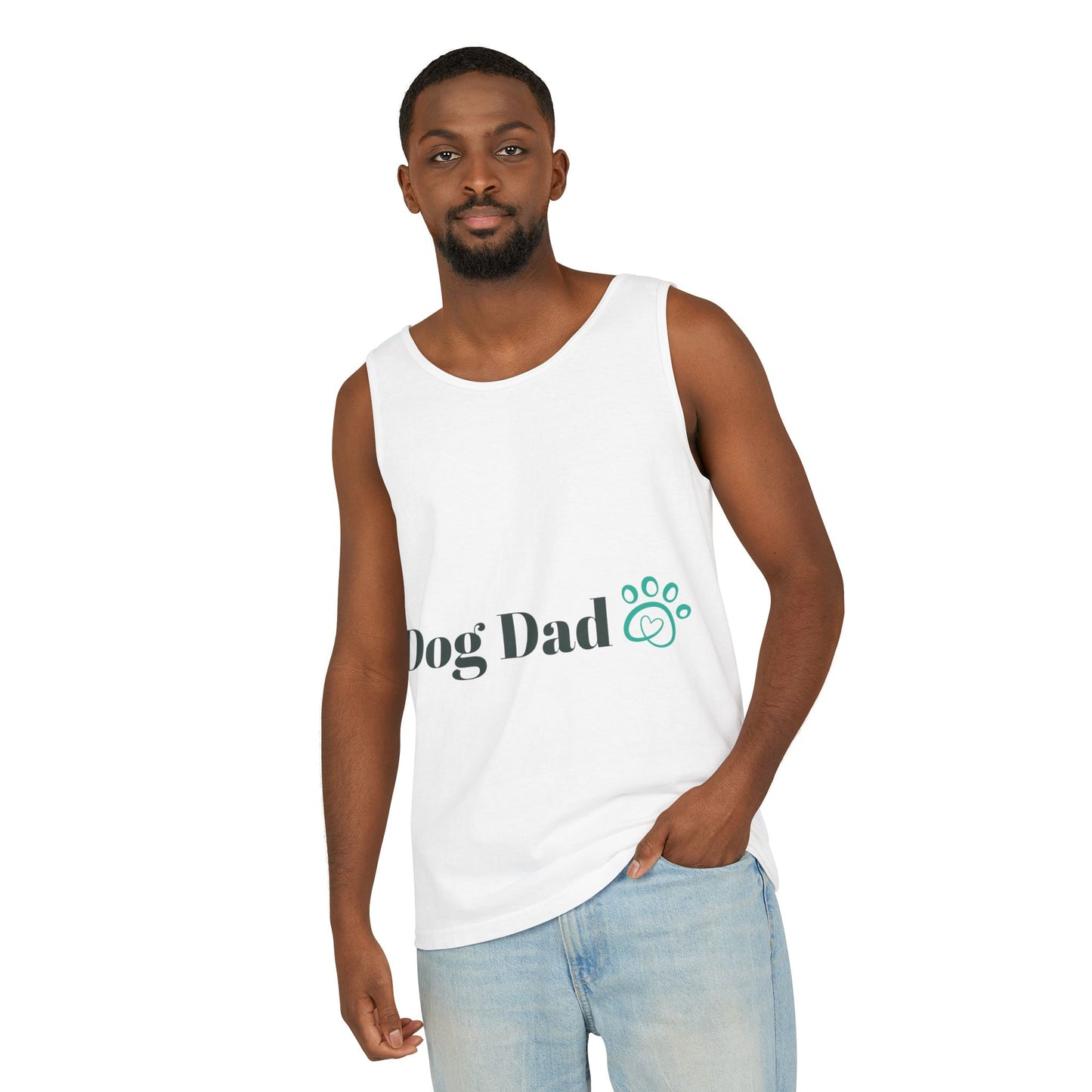 Dog Dad Unisex Garment-Dyed Tank Top - Perfect Gift for Pet Lovers