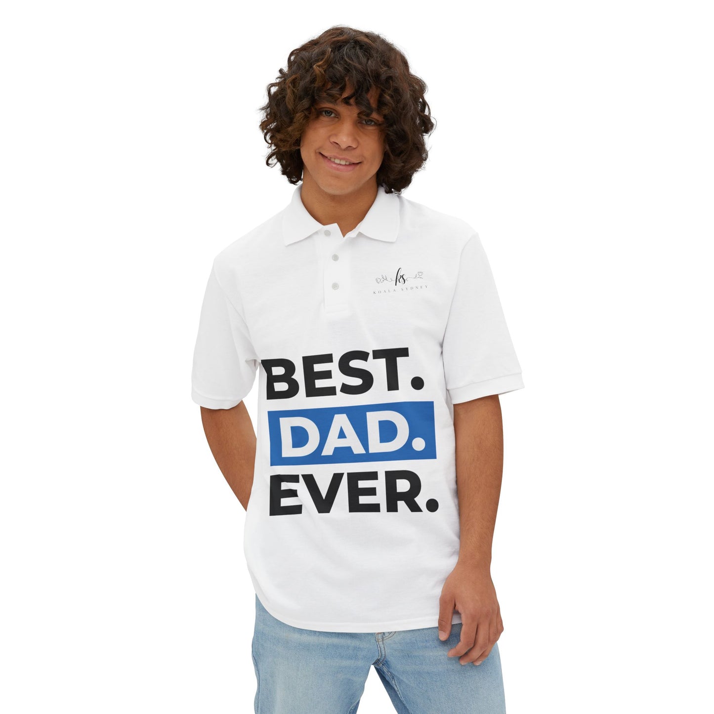 Best Dad Ever Polo Shirt - Perfect Gift for Father's Day