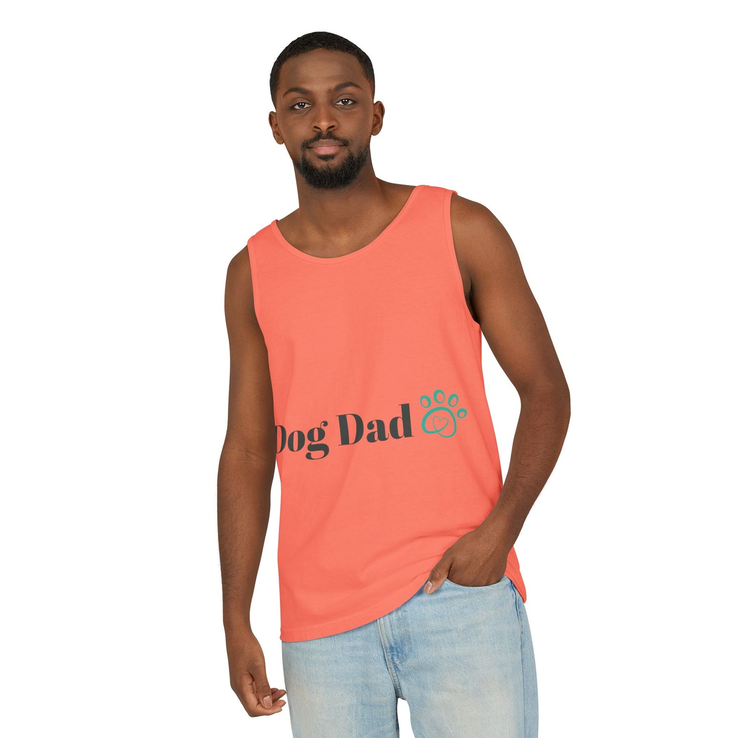 Dog Dad Unisex Garment-Dyed Tank Top - Perfect Gift for Pet Lovers