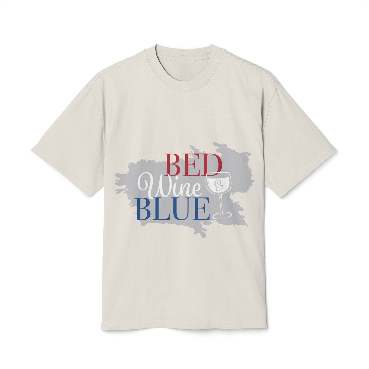 Heavy Faded Tee - "Bed Wine Blue" Unisex T-Shirt