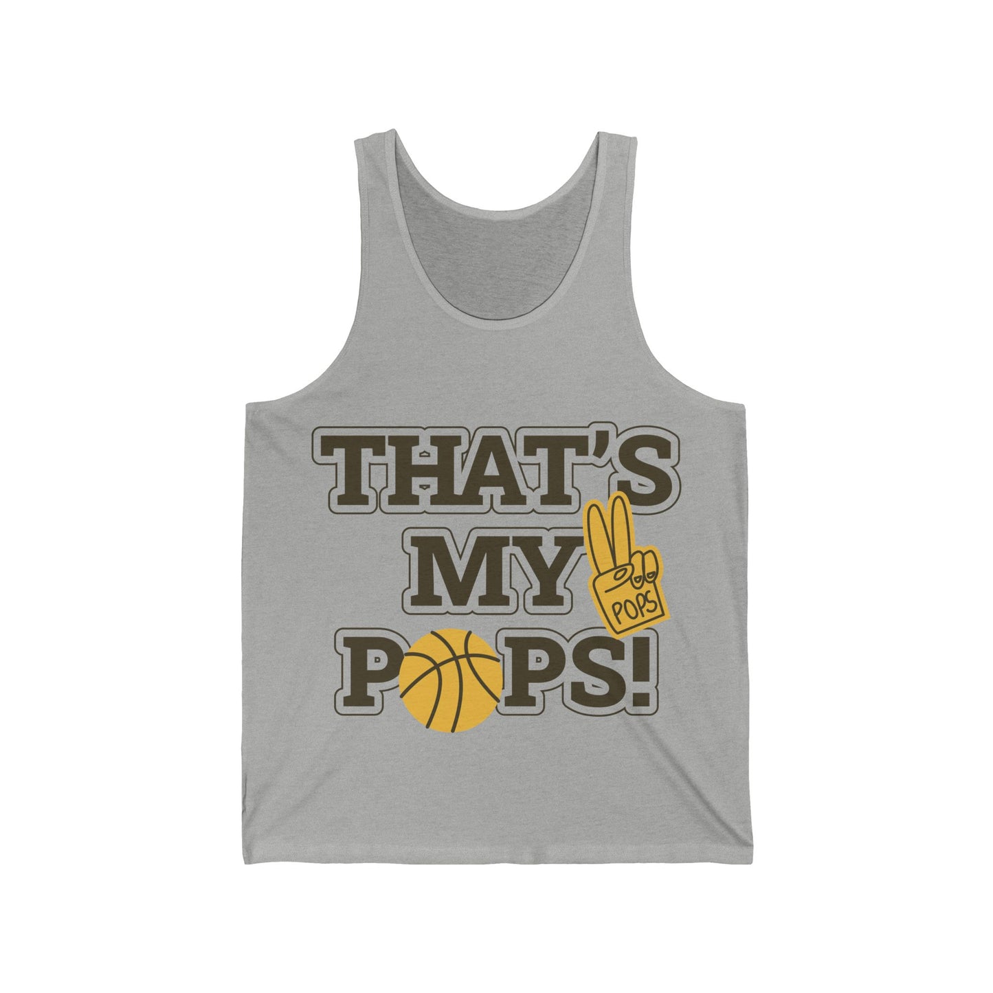 That’s My Pops! Basketball Man Jersey Tank
