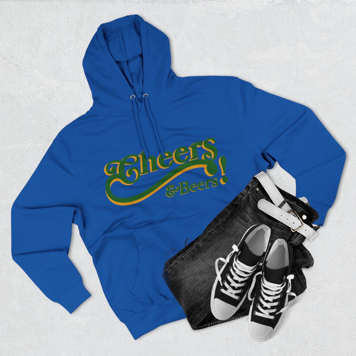Cheers & Beers Fleece Hoodie for Cozy Gatherings