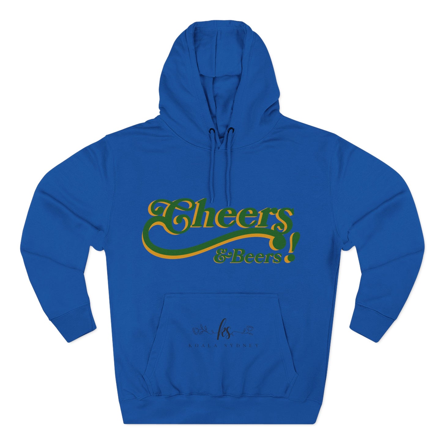 Cheers & Beers Fleece Hoodie for Cozy Gatherings