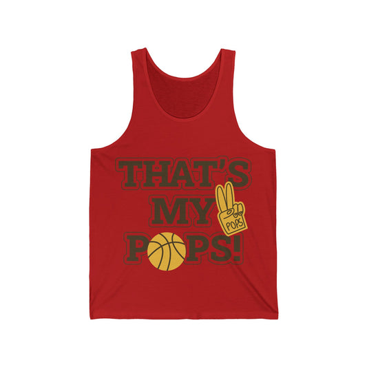 That’s My Pops! Basketball Man Jersey Tank
