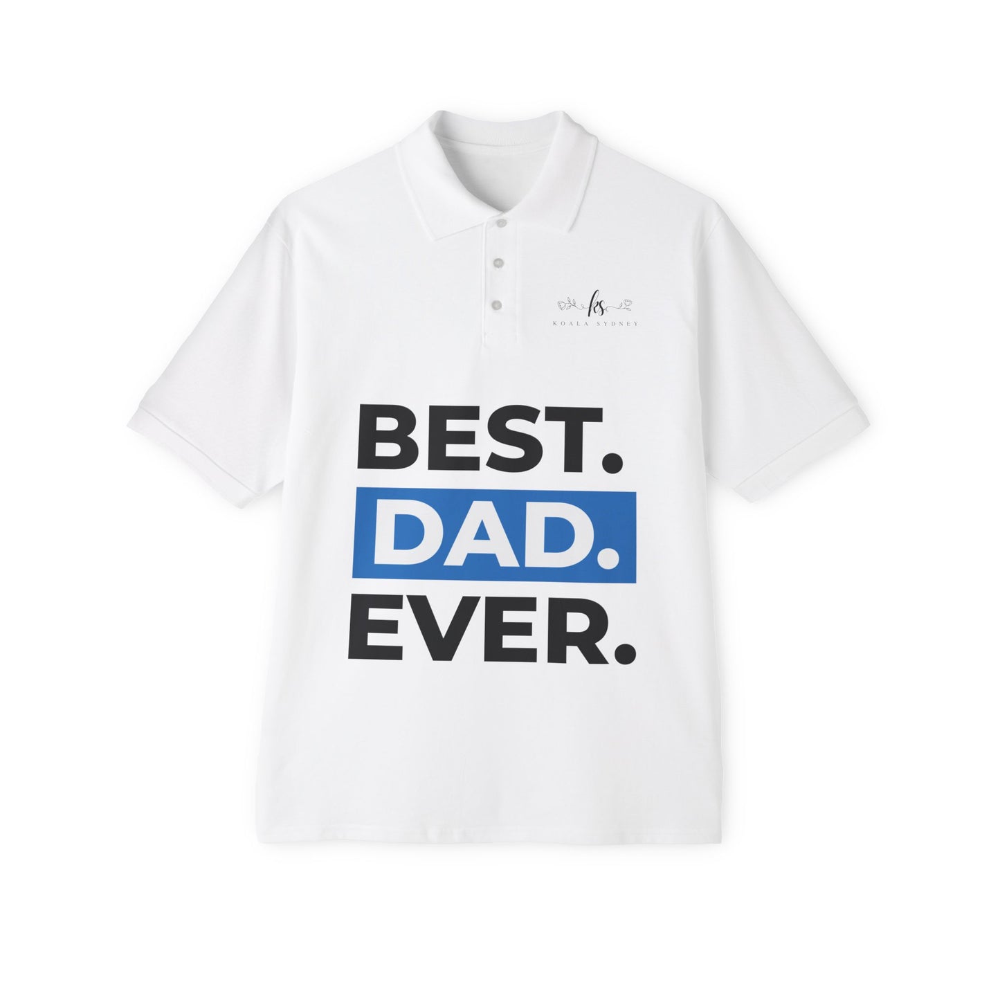 Best Dad Ever Polo Shirt - Perfect Gift for Father's Day