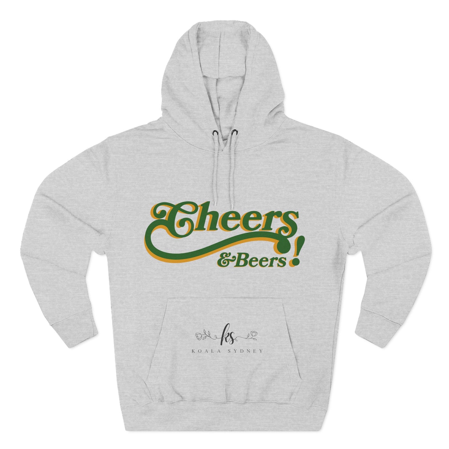 Cheers & Beers Fleece Hoodie for Cozy Gatherings