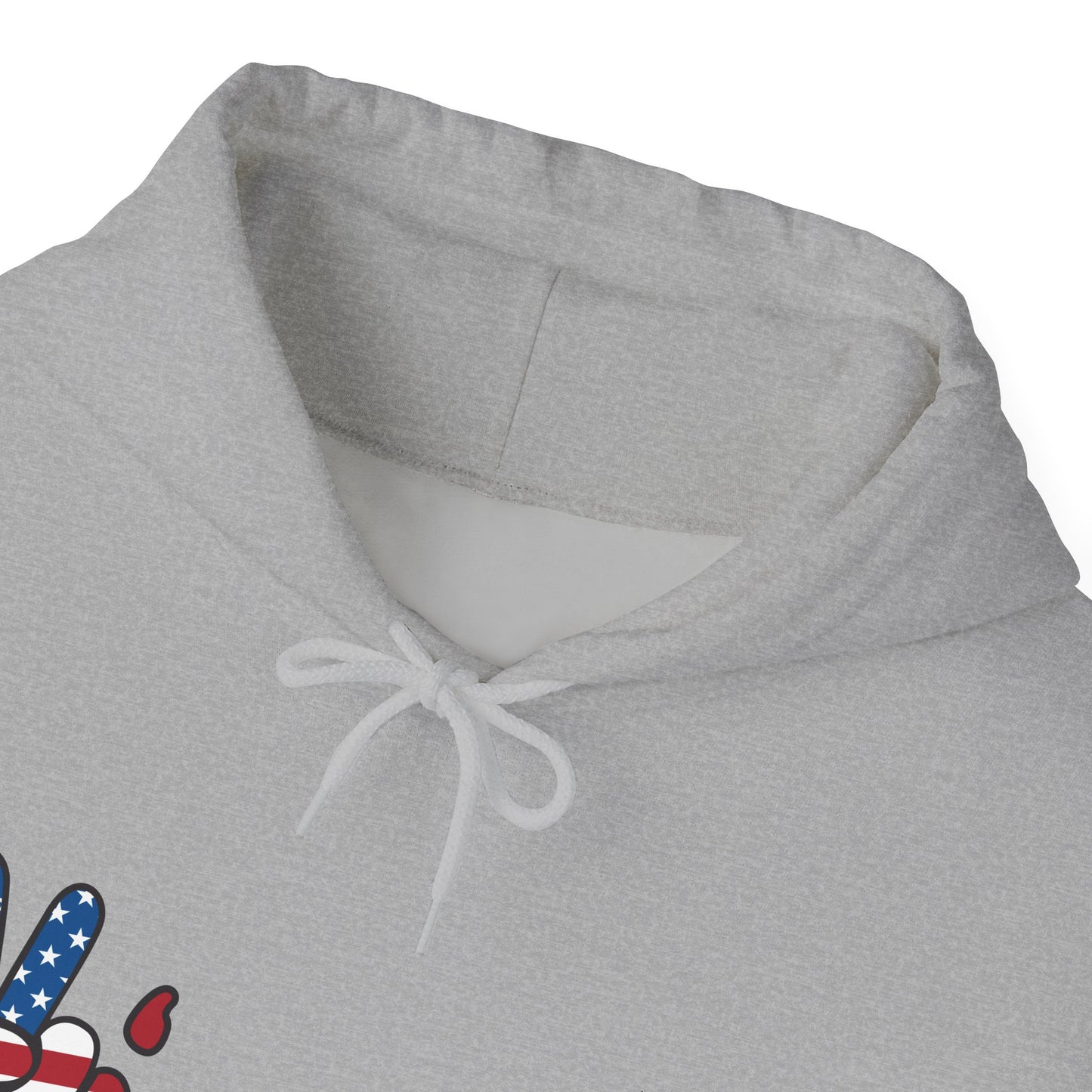 Unisex Peace V'merica Hooded Sweatshirt - Comfortable Casual Wear for Celebrations