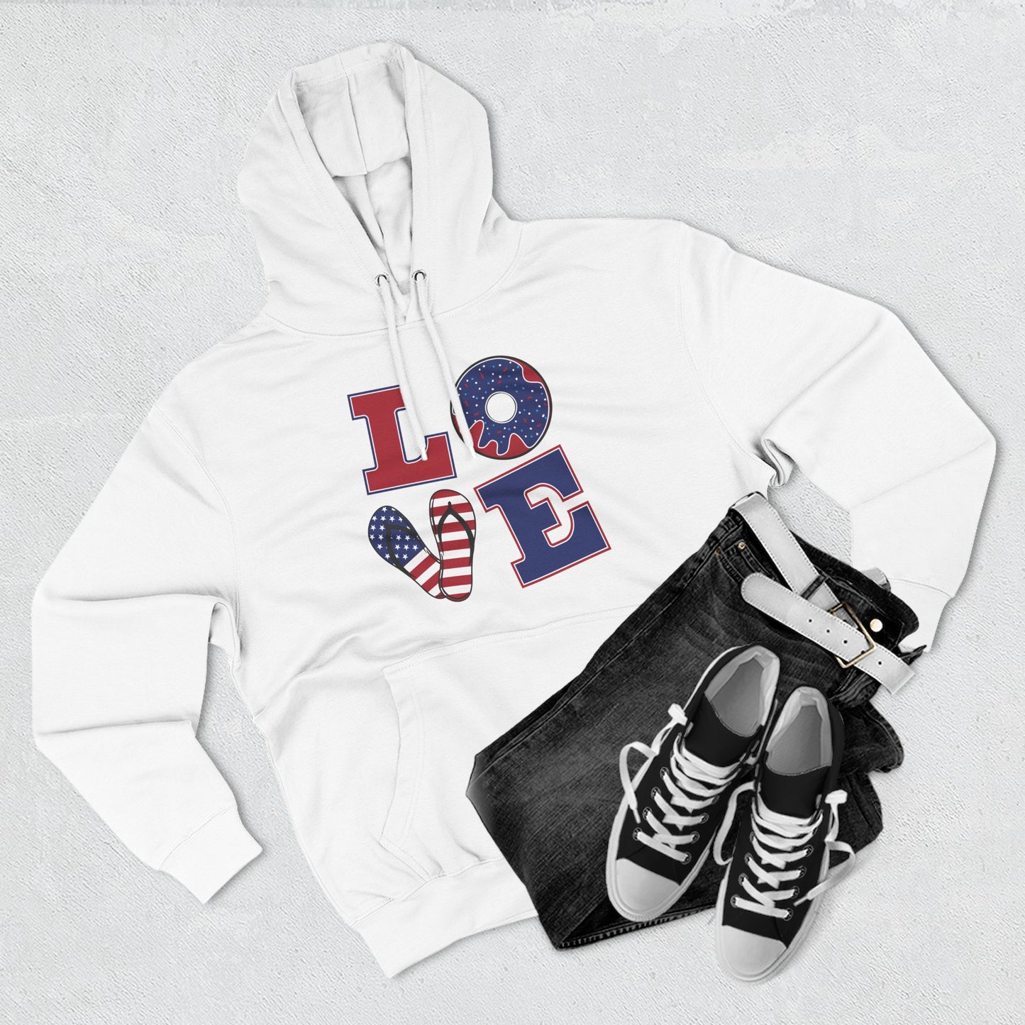 Koala Sydney Patriotic Love Fleece Hoodie for Men