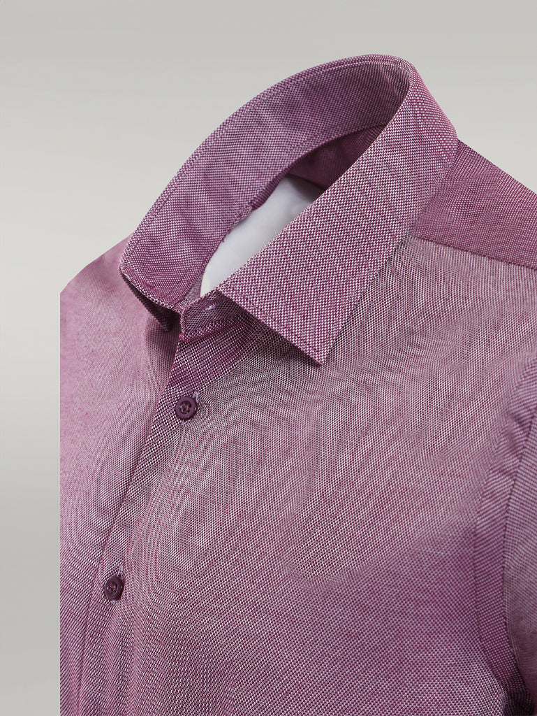 KOALA SYDNEY Burgundy Patterned Long Sleeve Shirt -