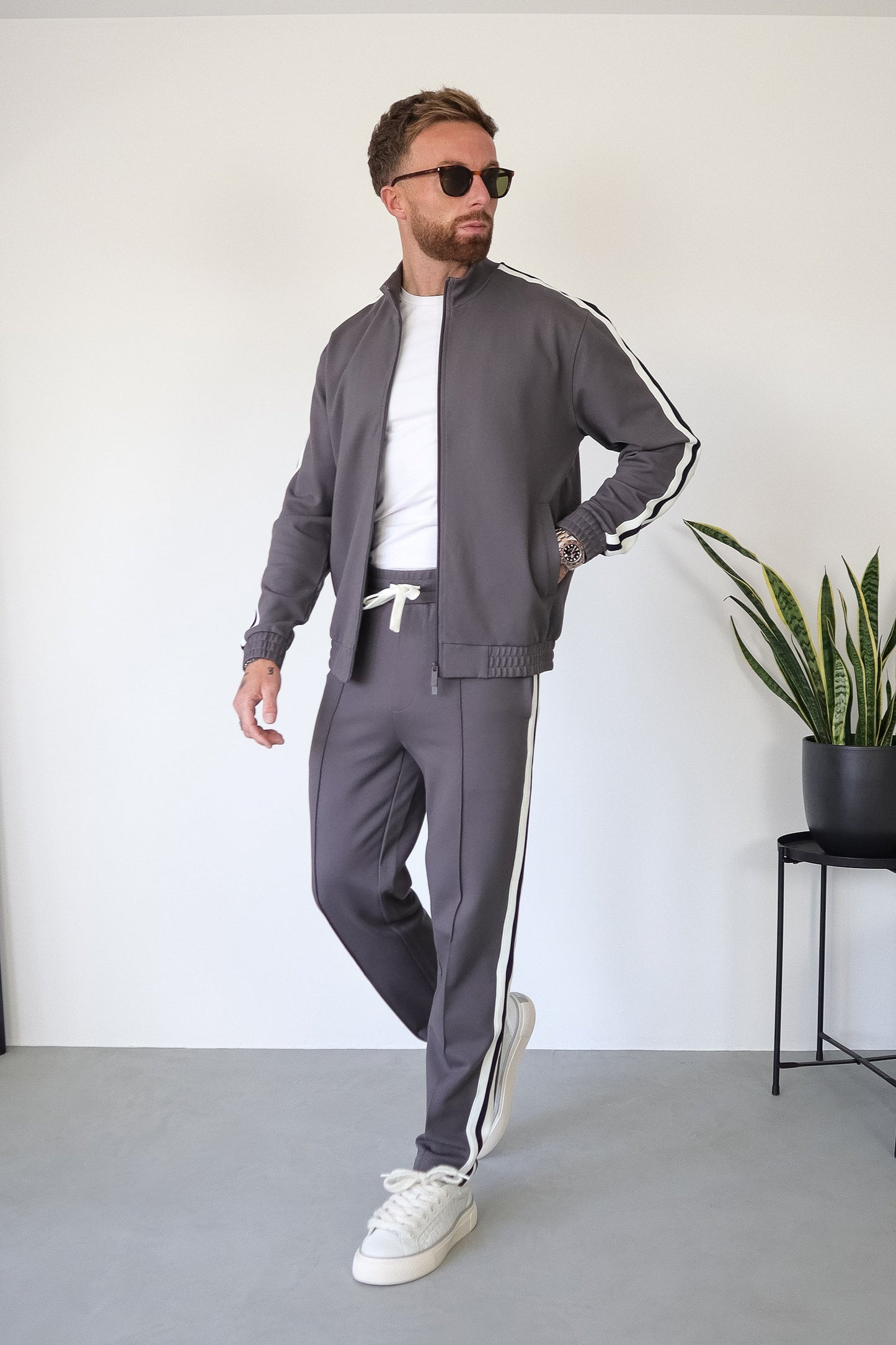 Track Jacket with Tape Detail