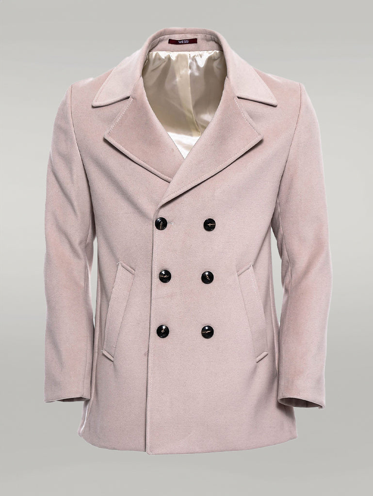 Double Breasted Cachet Cream Color Coat