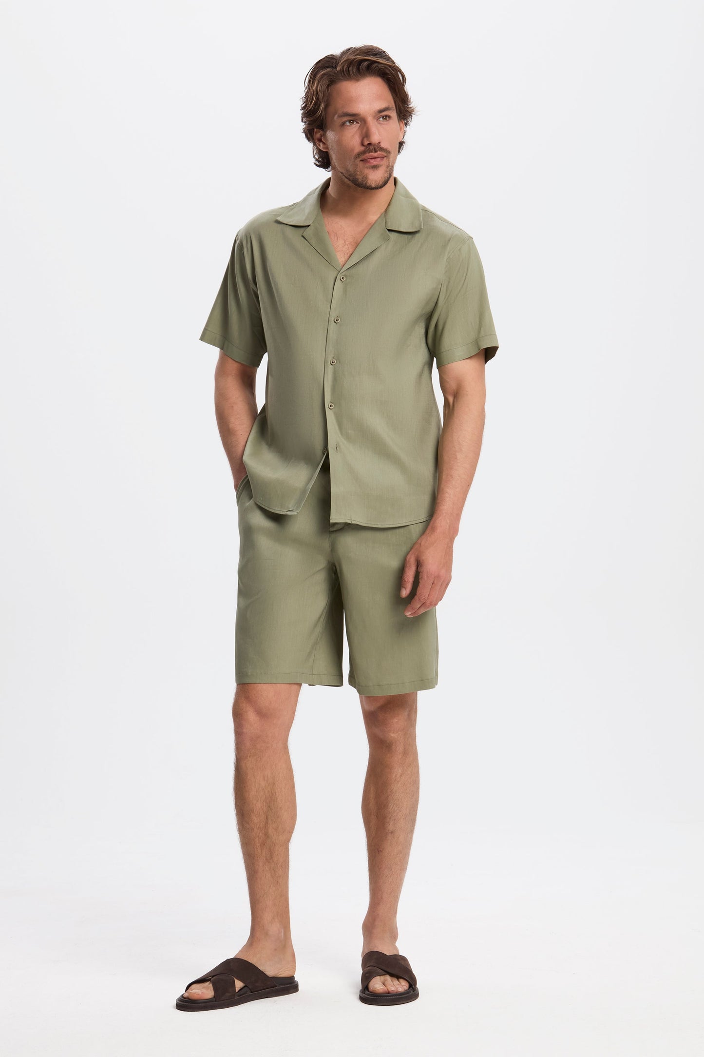 KOALA SYDNEY Short Sleeve Linen Shirt