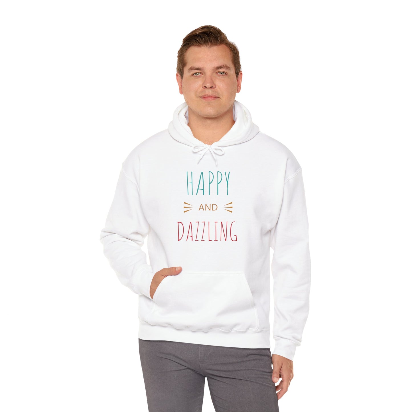 Happy and Dazzling Unisex Hoodie – Cozy Gift for All Occasions