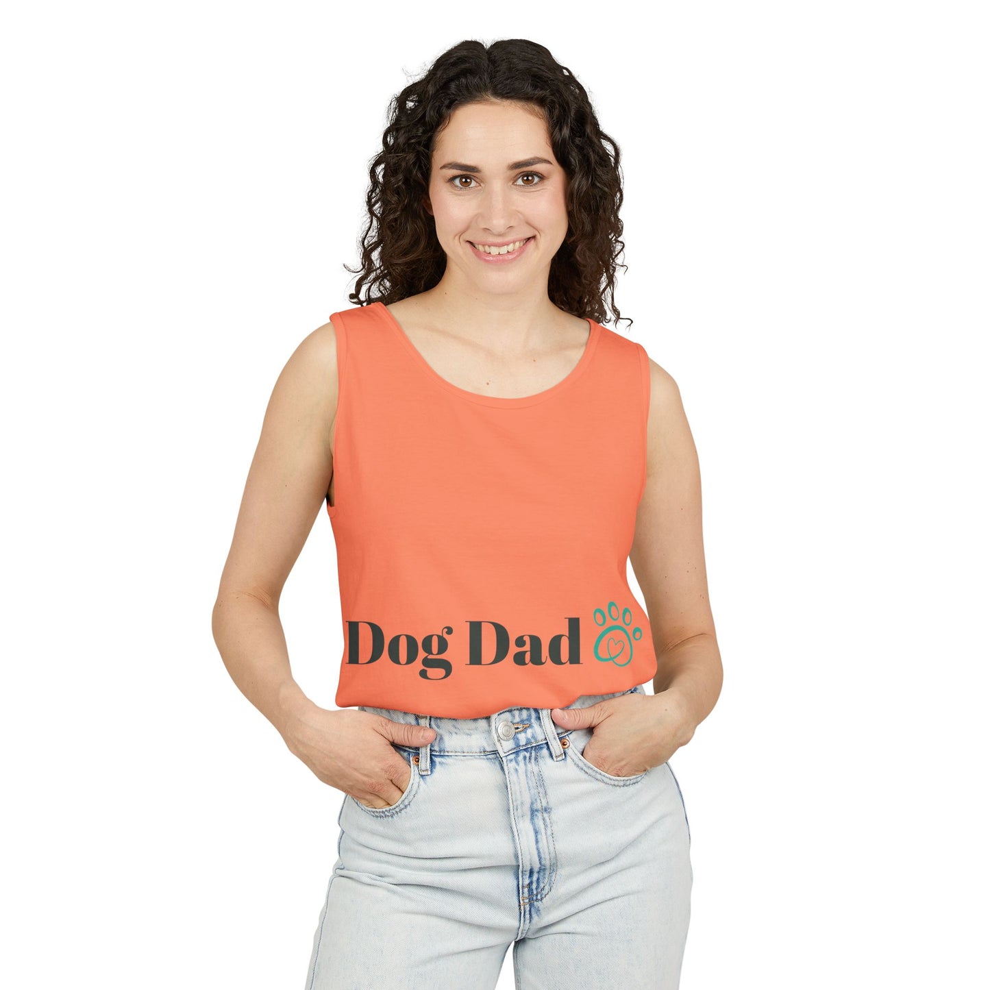 Dog Dad Unisex Garment-Dyed Tank Top - Perfect Gift for Pet Lovers