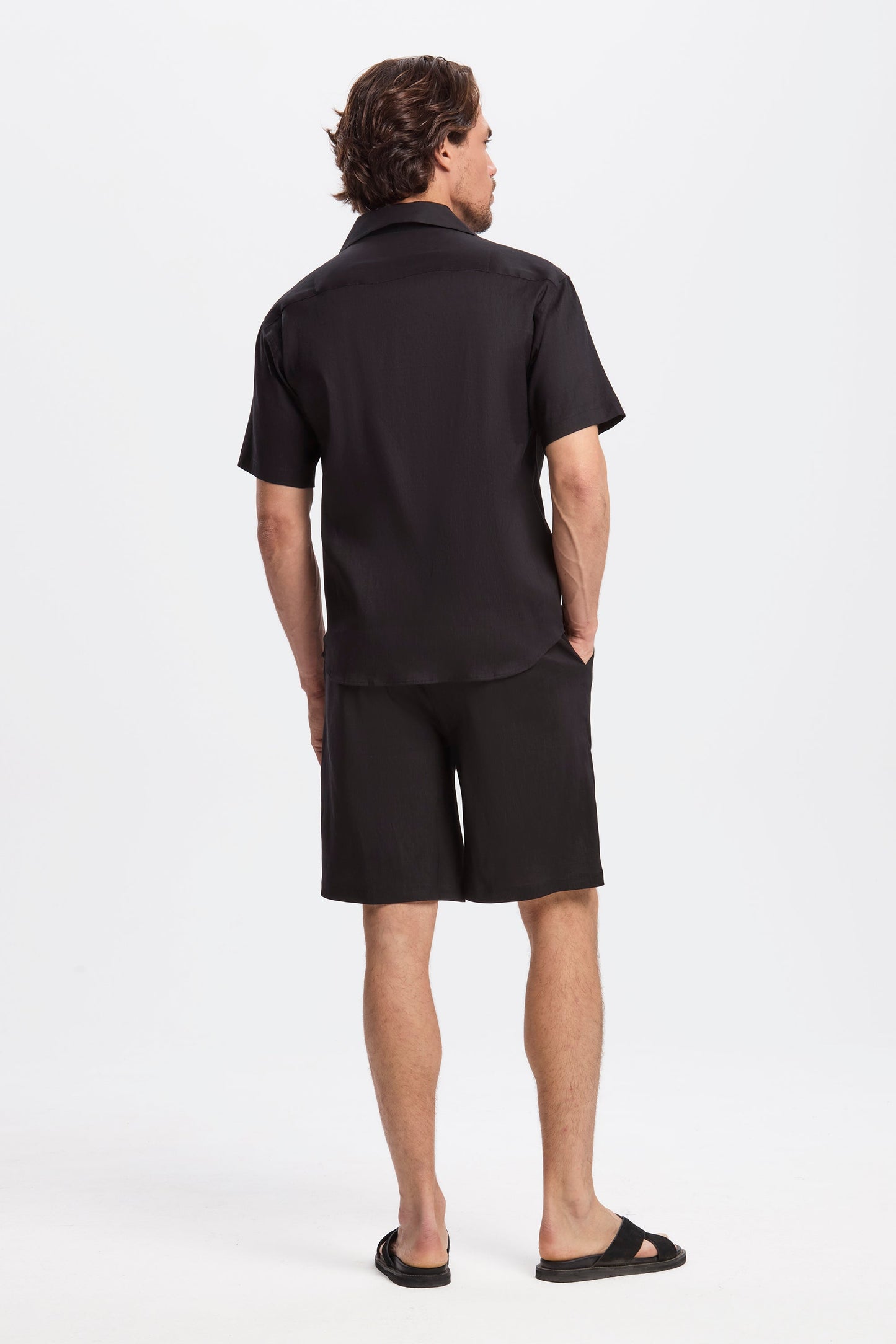 THE LINEN SHORT SET