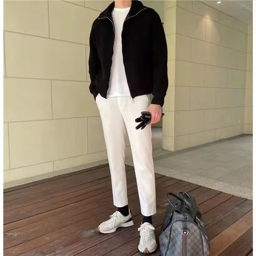 KOALA SYDNEY Rabbit Fur Modal Men's Cardigan Sweater
