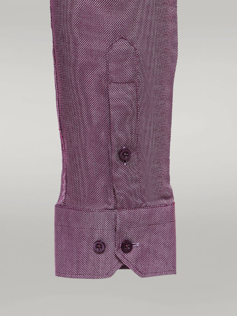 KOALA SYDNEY Burgundy Patterned Long Sleeve Shirt -