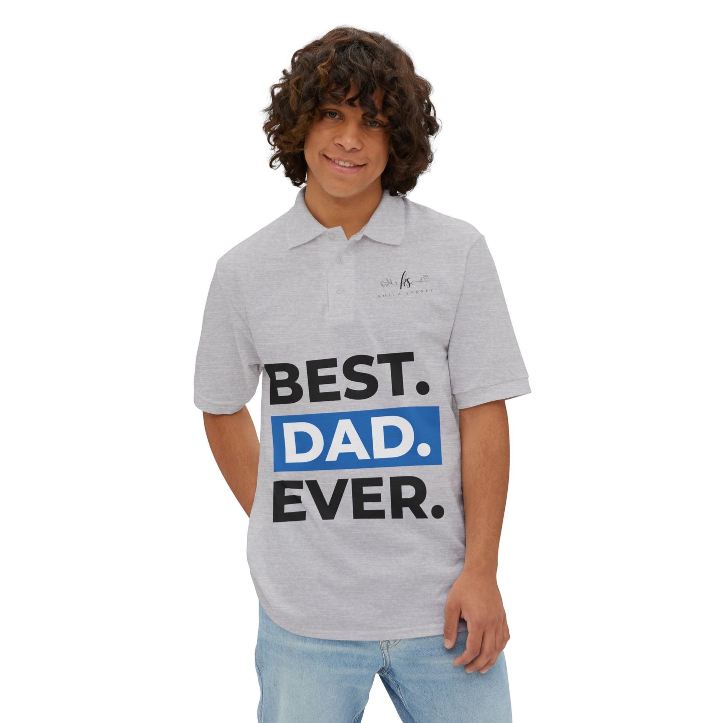 Best Dad Ever Polo Shirt - Perfect Gift for Father's Day
