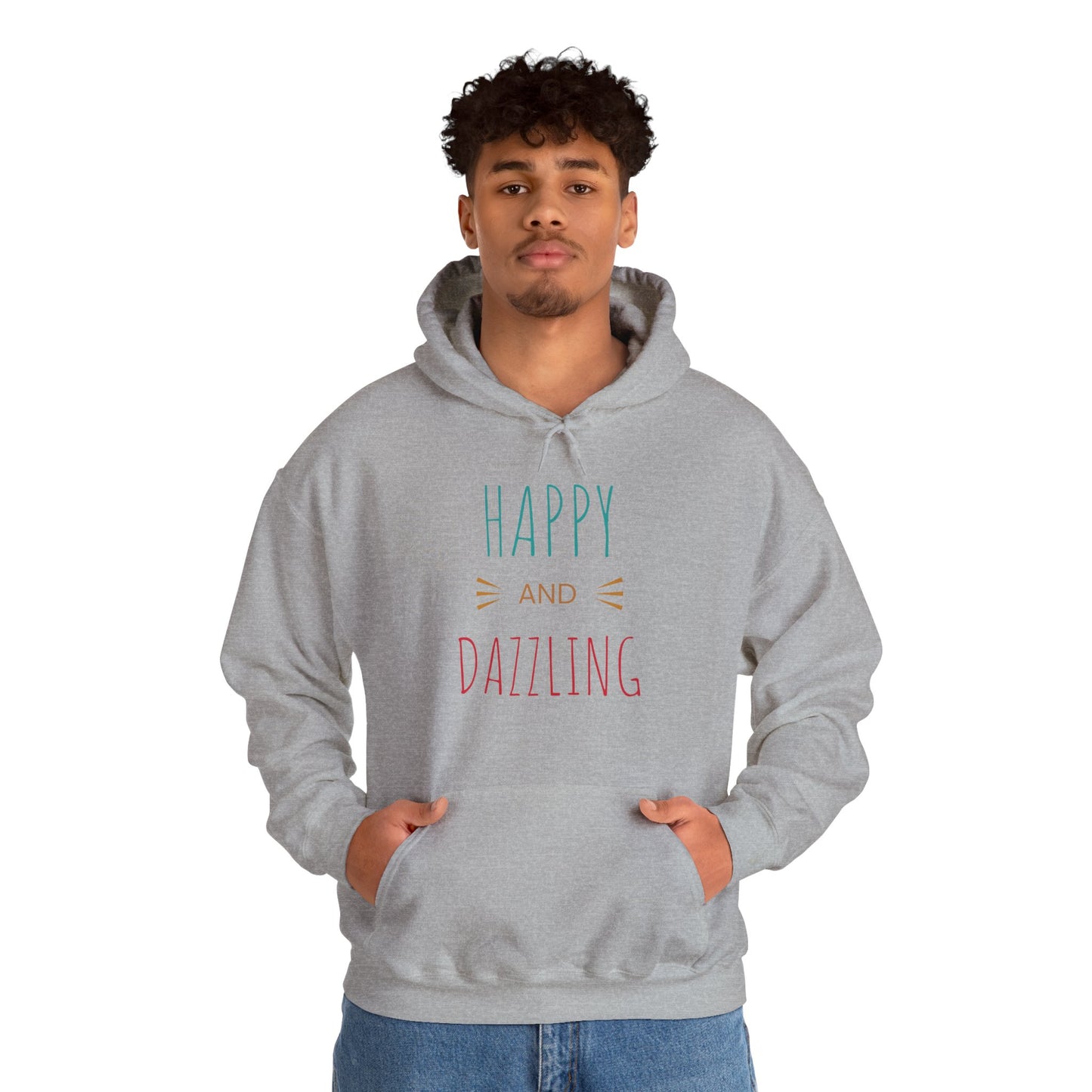 Happy and Dazzling Man's Hoodie – Cozy Gift for All Occasions