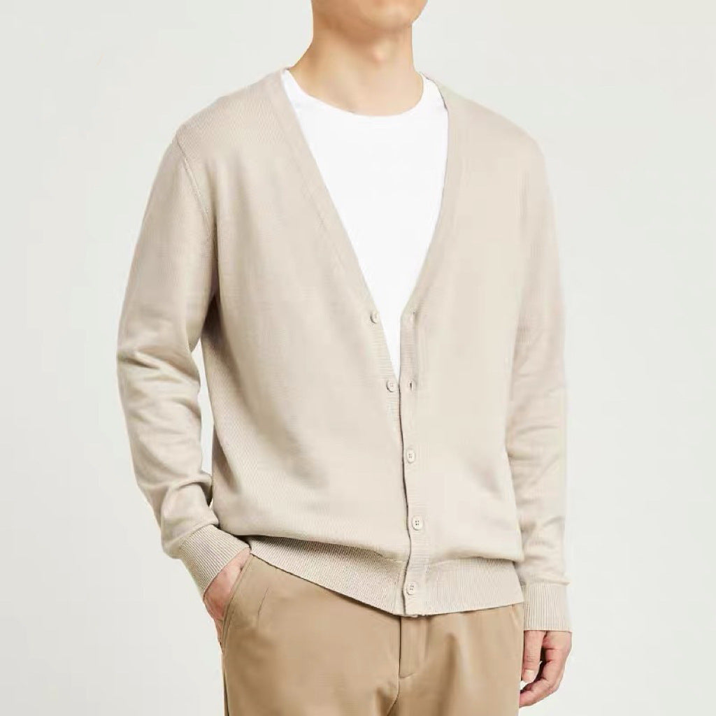 KOALA SYDNEY Men’s Loose Knit Cardigans Casual Button-Up Sweater