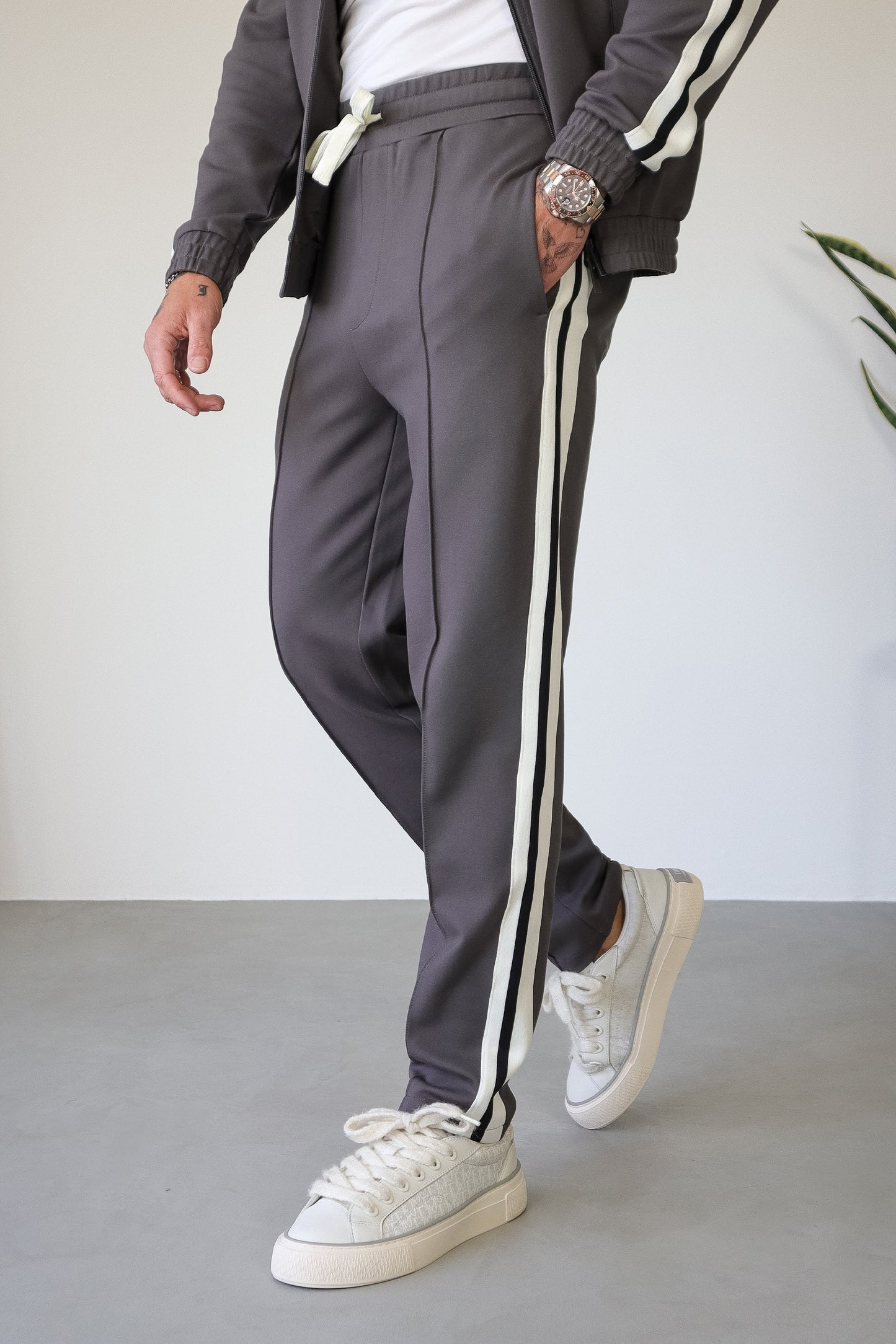 Track Trousers with Tape Detail