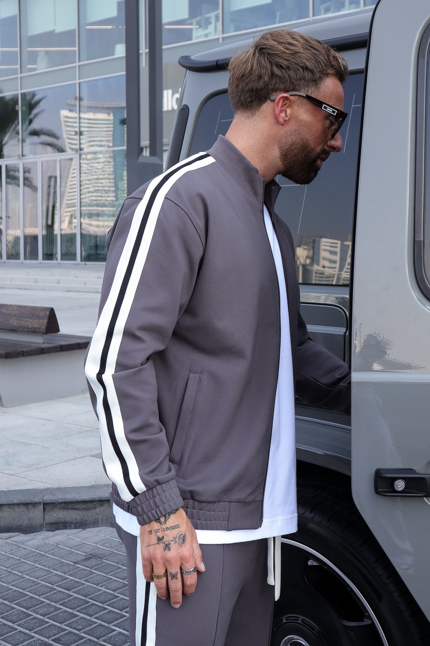 Track Jacket with Tape Detail