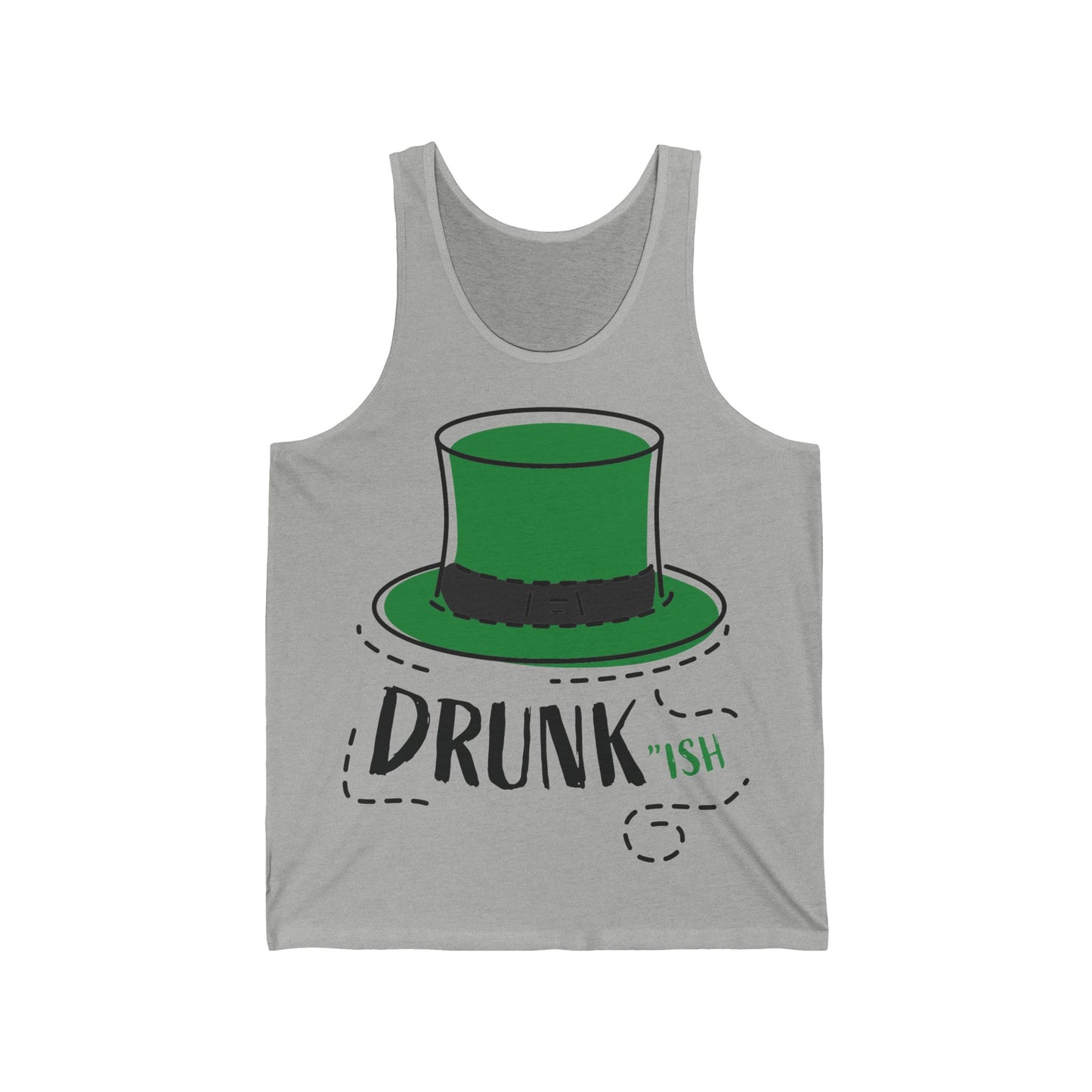 St. Patrick's Day Drunk'ish Tank Top | Man Jersey Sleeveless Tee