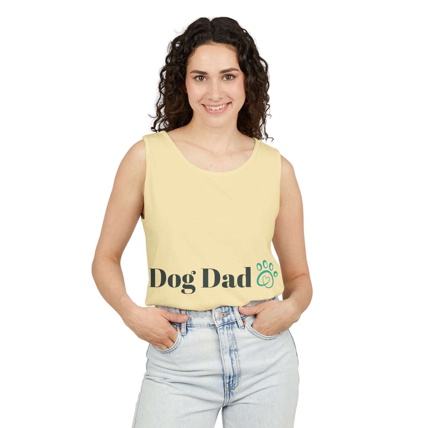 Dog Dad Unisex Garment-Dyed Tank Top - Perfect Gift for Pet Lovers