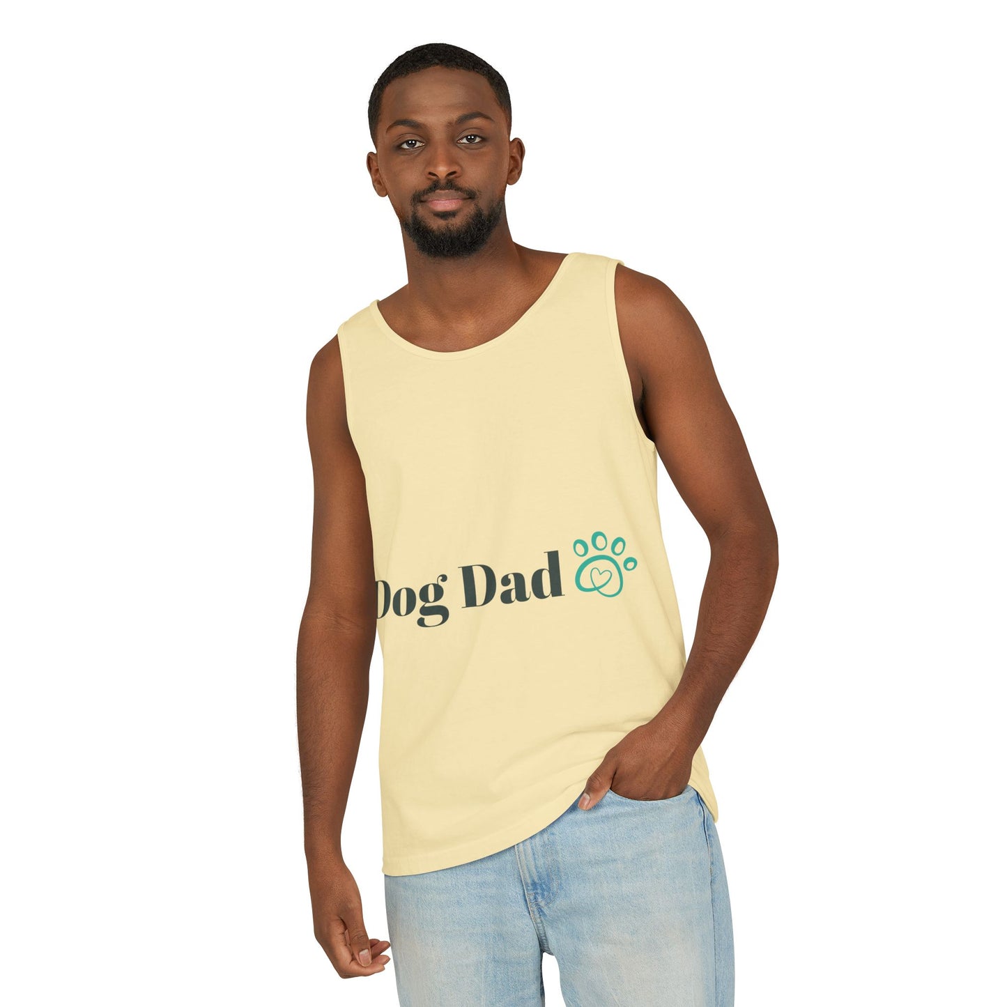 Dog Dad Unisex Garment-Dyed Tank Top - Perfect Gift for Pet Lovers
