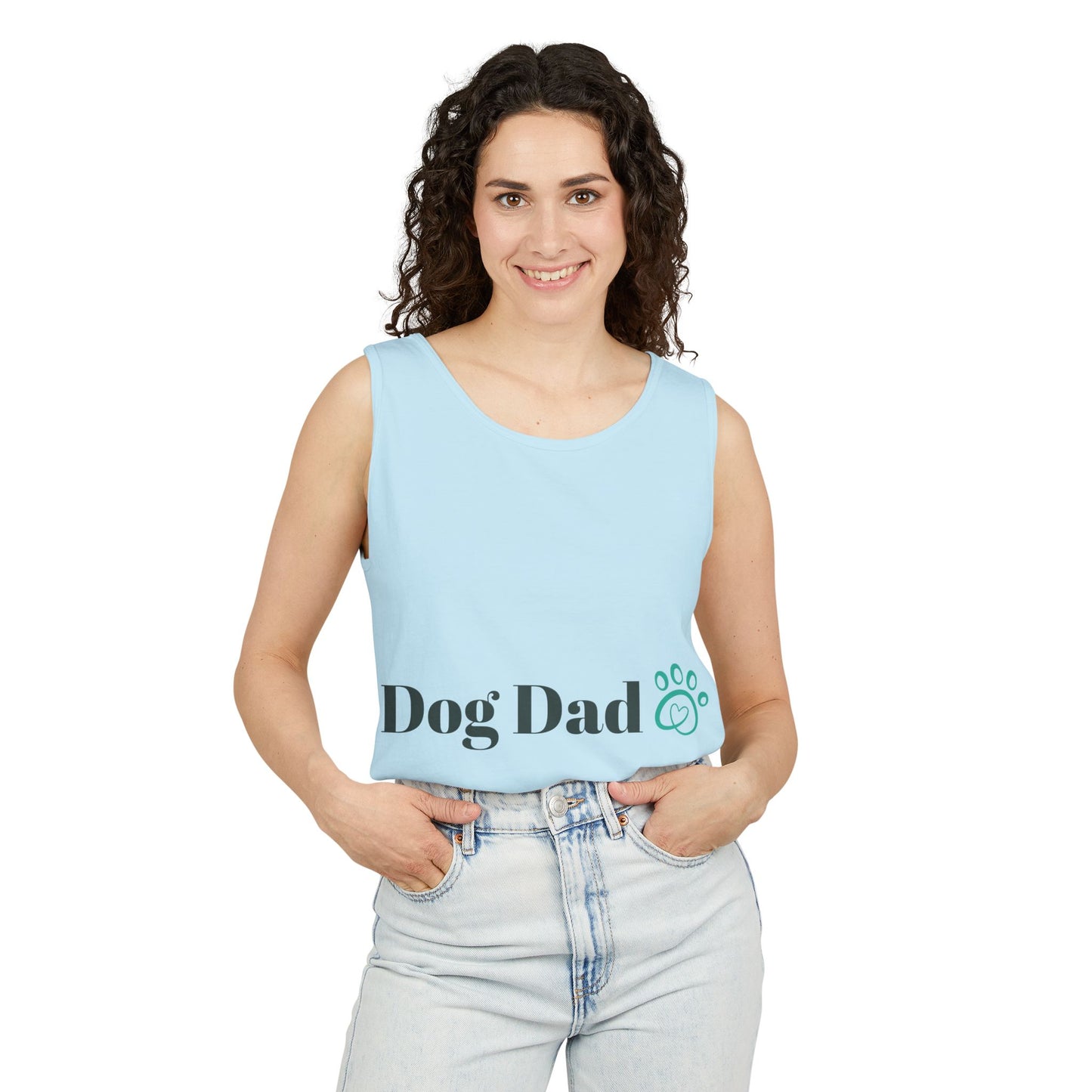 Dog Dad Unisex Garment-Dyed Tank Top - Perfect Gift for Pet Lovers