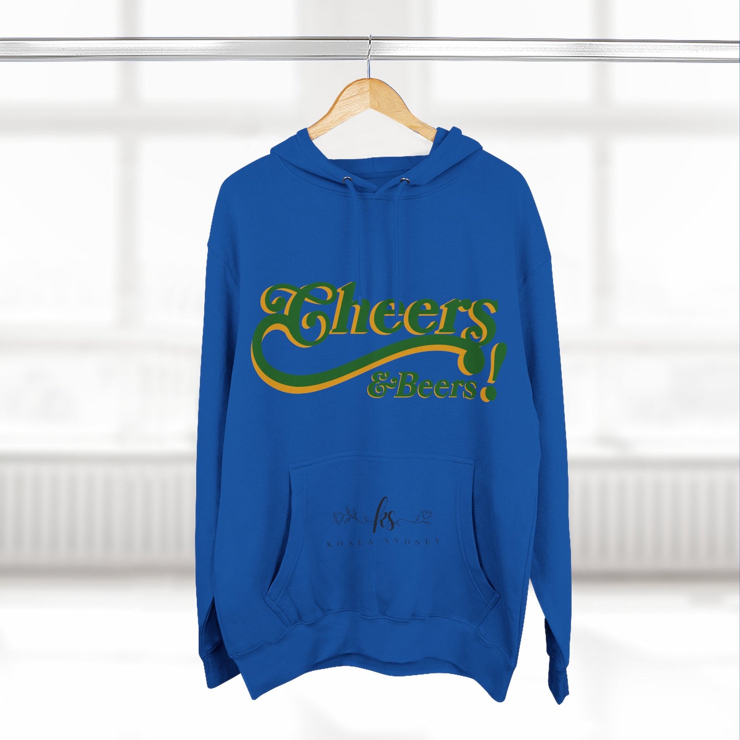 Cheers & Beers Fleece Hoodie for Cozy Gatherings