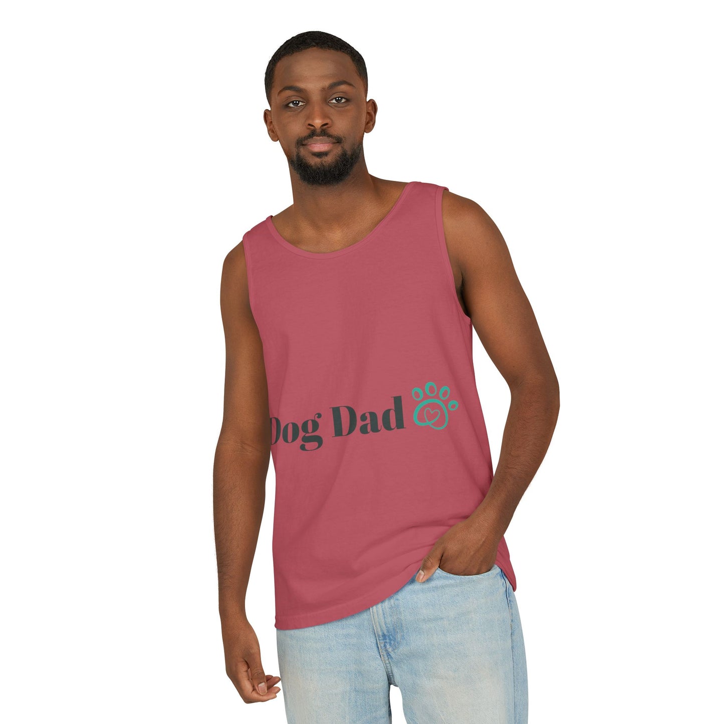 Dog Dad Unisex Garment-Dyed Tank Top - Perfect Gift for Pet Lovers