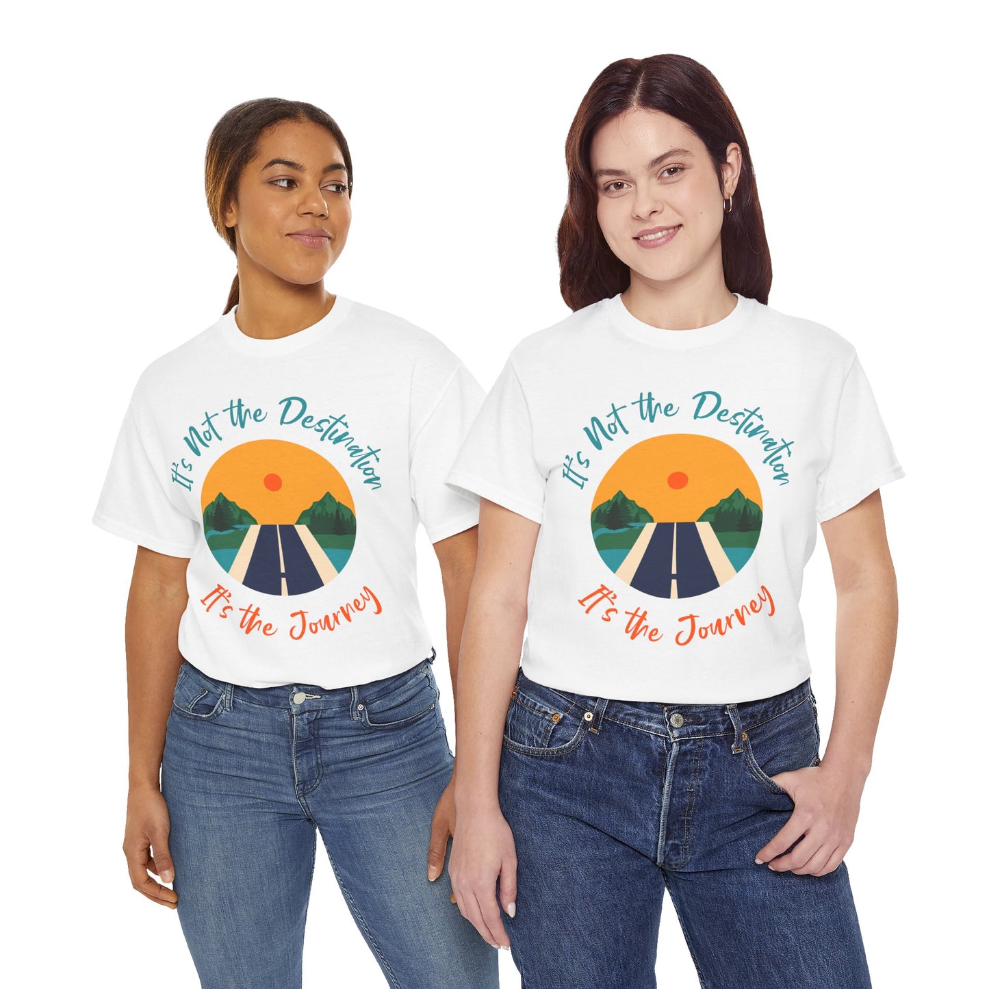 It's Not the Destination Unisex Heavy Cotton Tee - Travel Inspiration Shirt