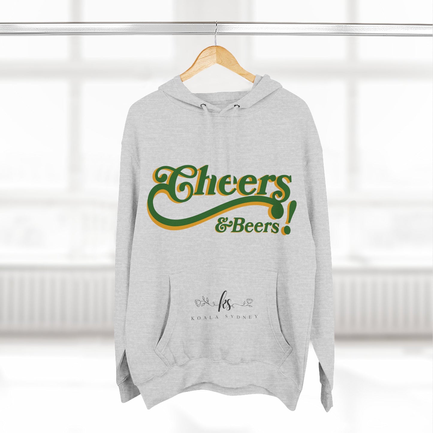 Cheers & Beers Fleece Hoodie for Cozy Gatherings