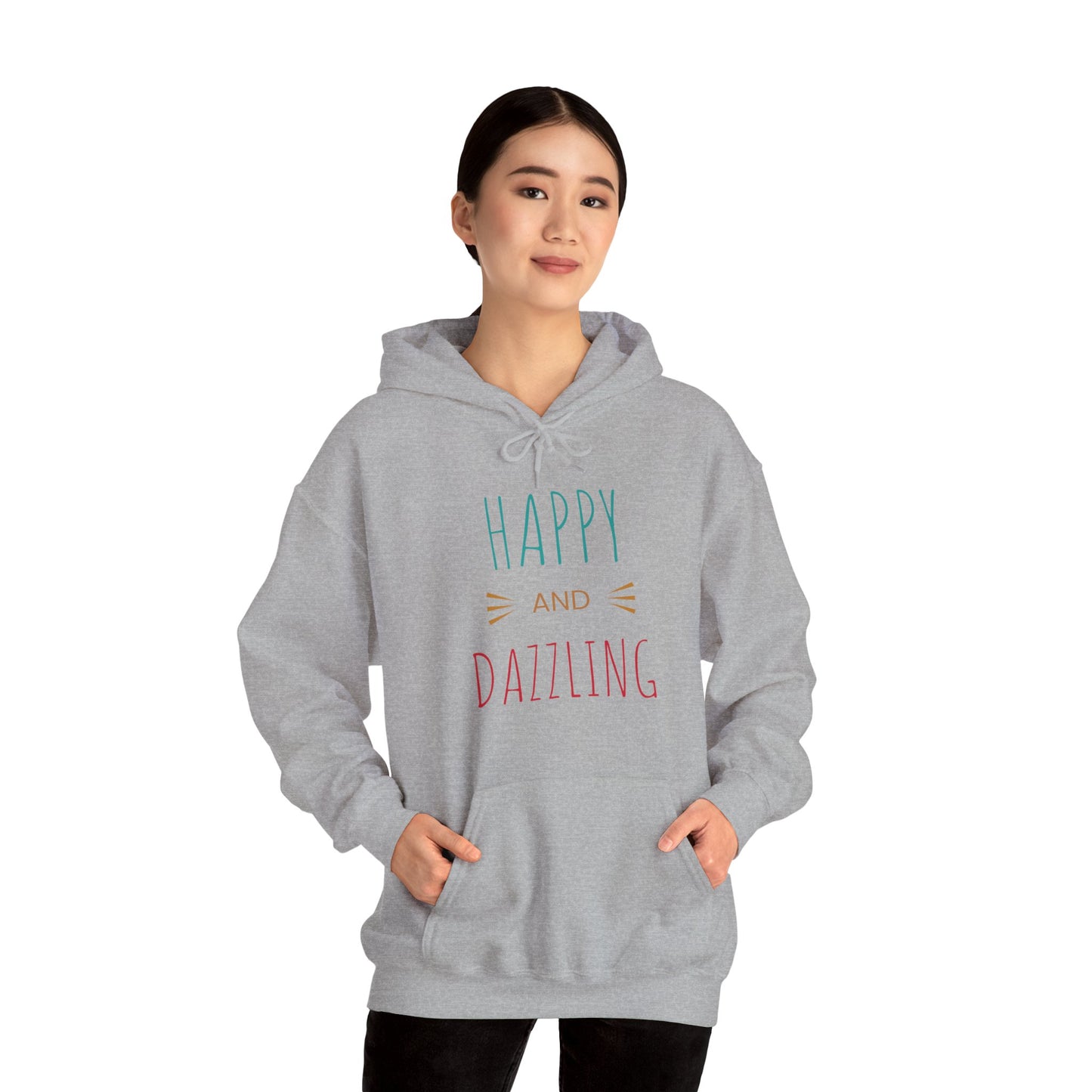Happy and Dazzling Unisex Hoodie – Cozy Gift for All Occasions