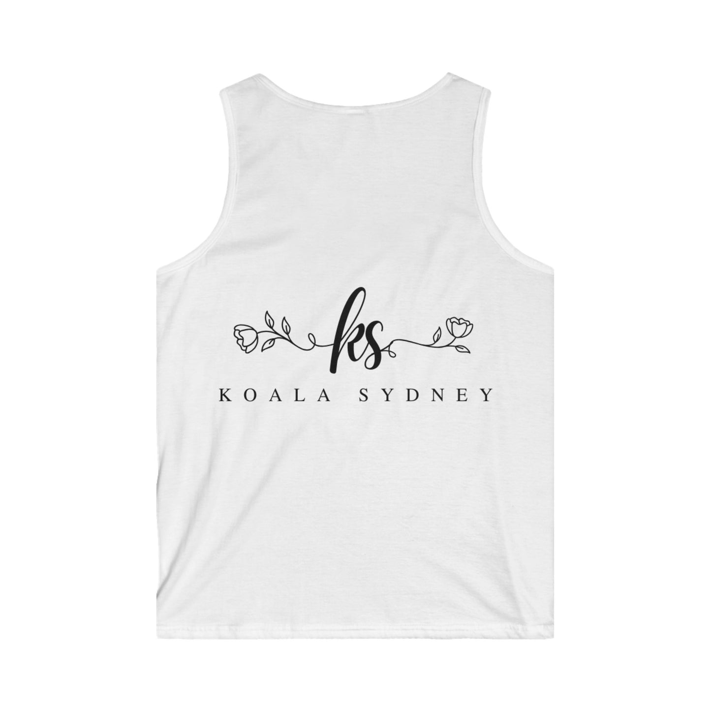 Men's Softstyle Tank Top - 'Deal With It!' Graphic Tees for Casual Wear