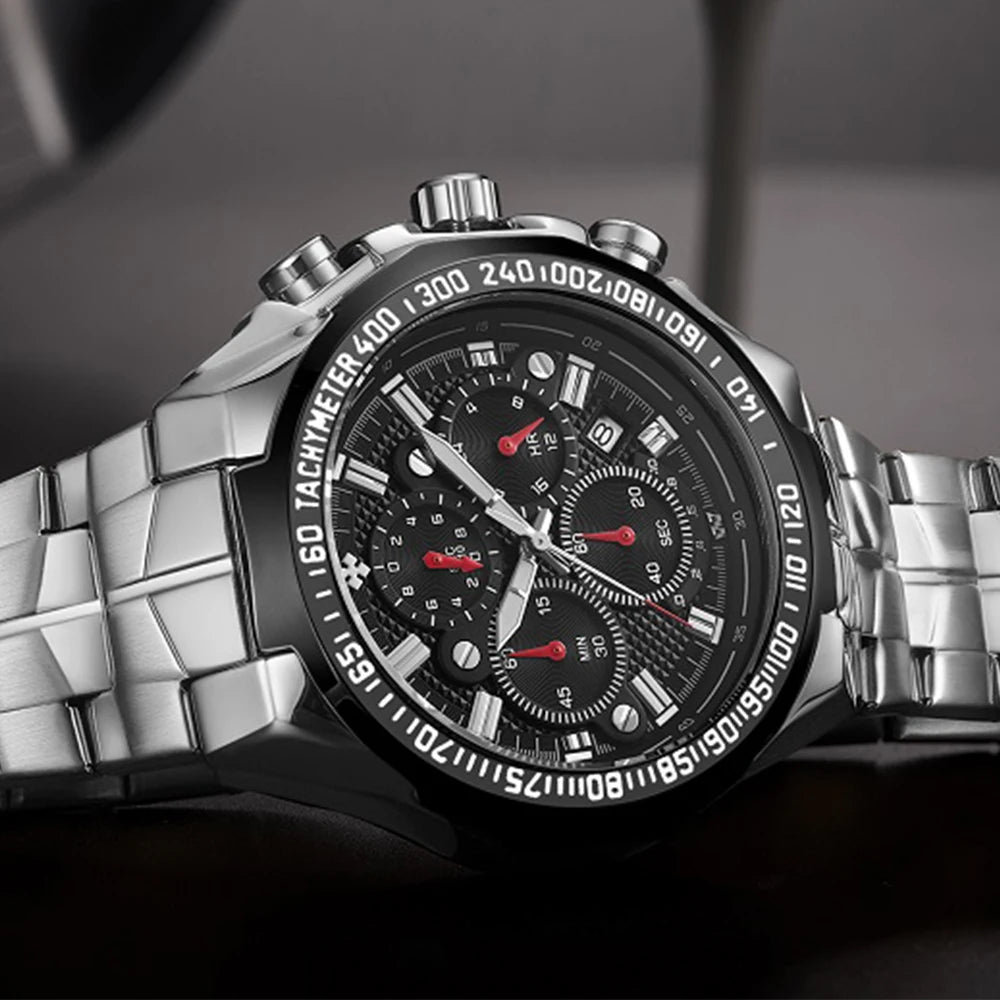 Men's Luxury Sports Watch Waterproof Chronograph