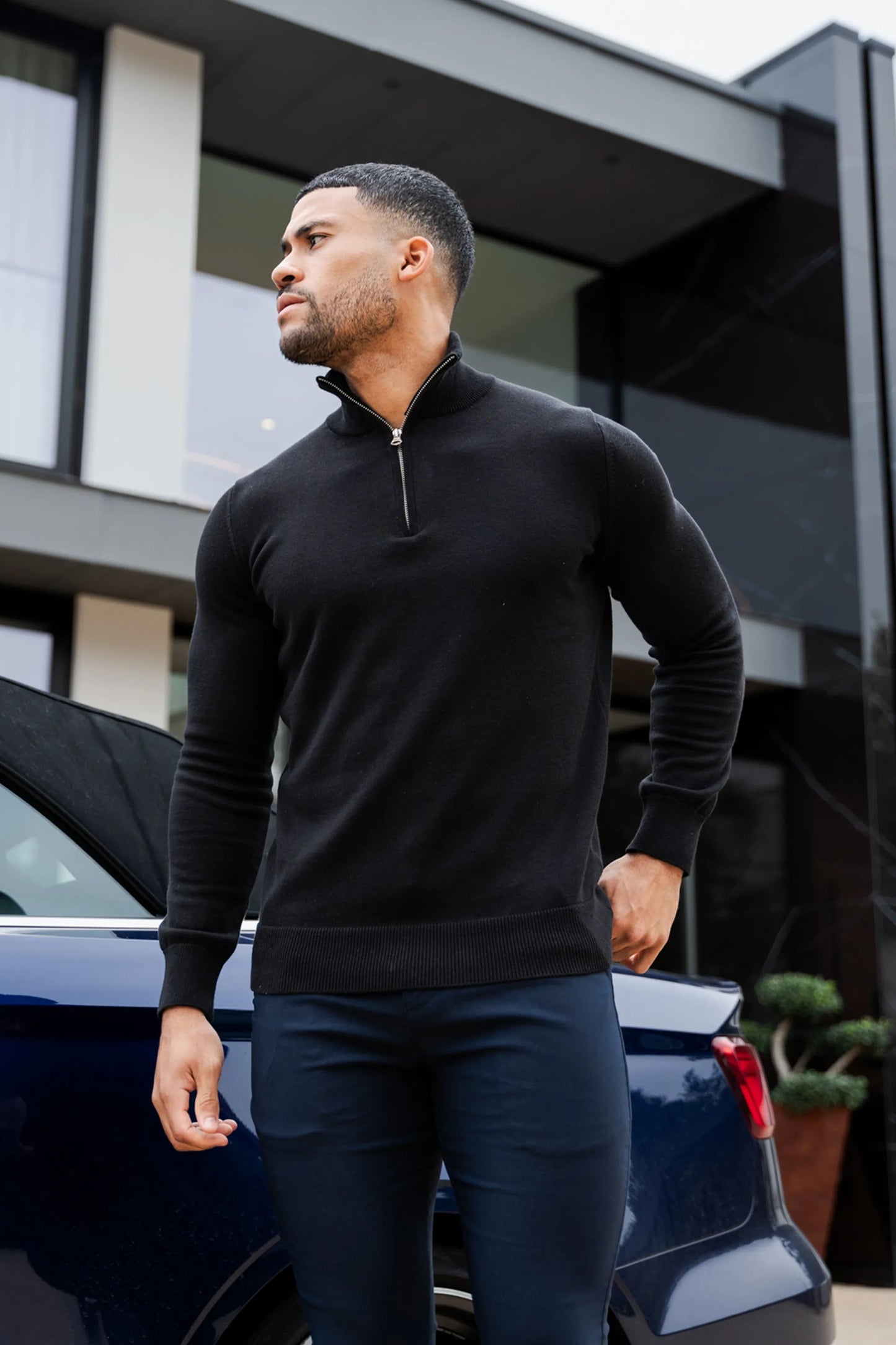 Santoni Half-Zip Sweater