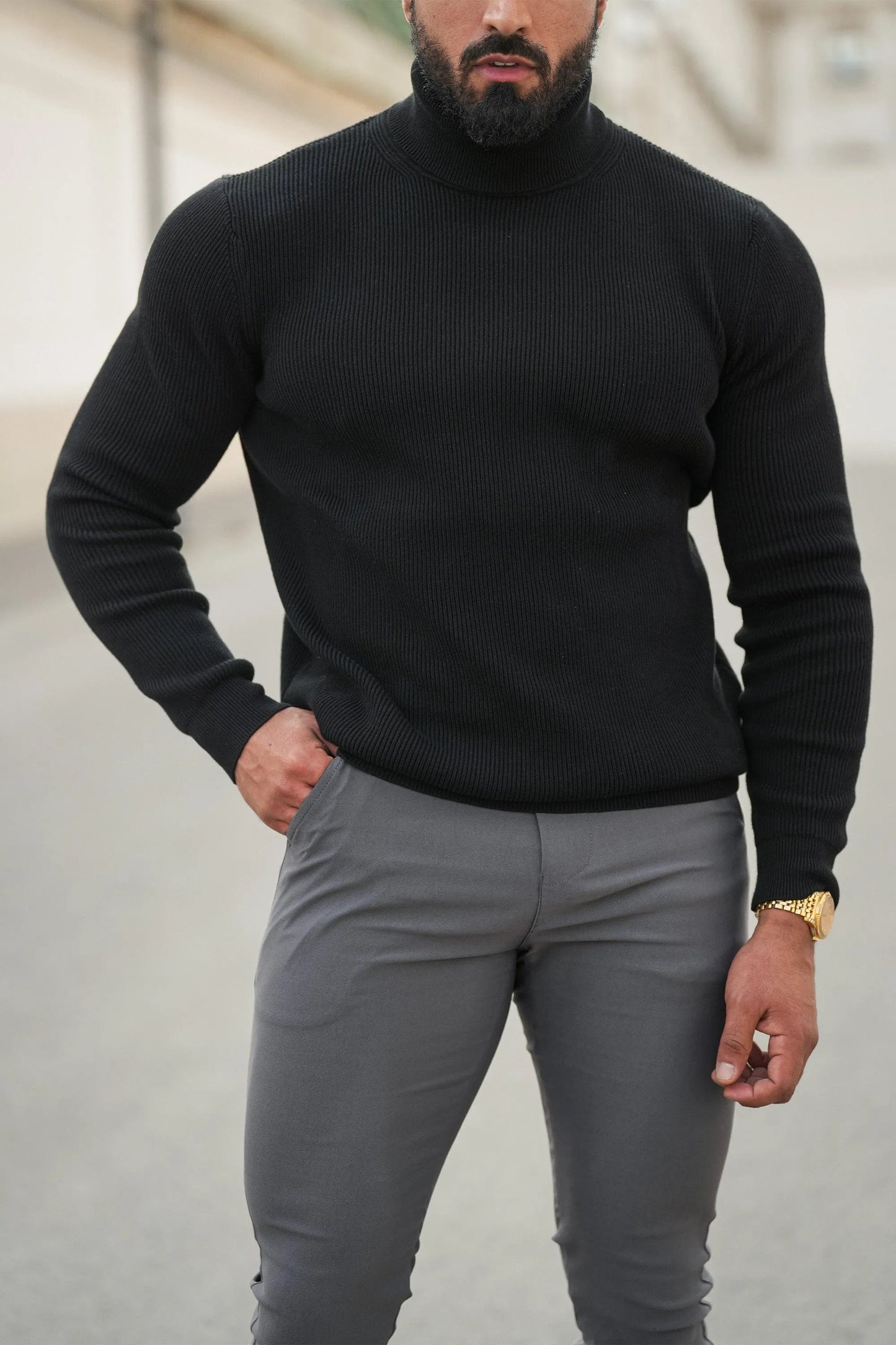 Renzo Classic Turtle Neck Sweater