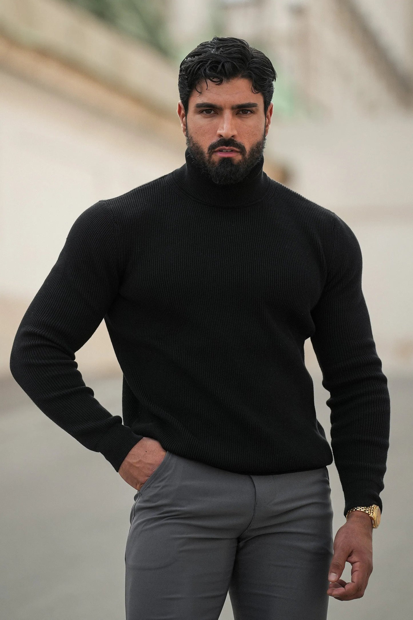Renzo Classic Turtle Neck Sweater
