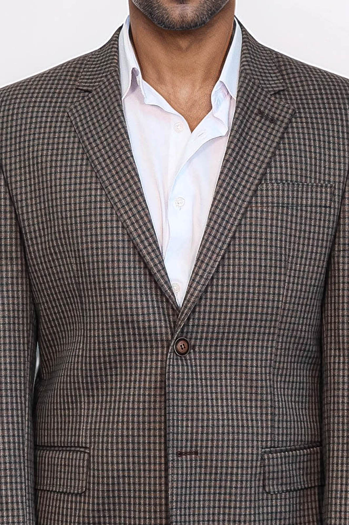 KOALA SYDNEY 4 Drop Checkered Brown Jacket-Wessi