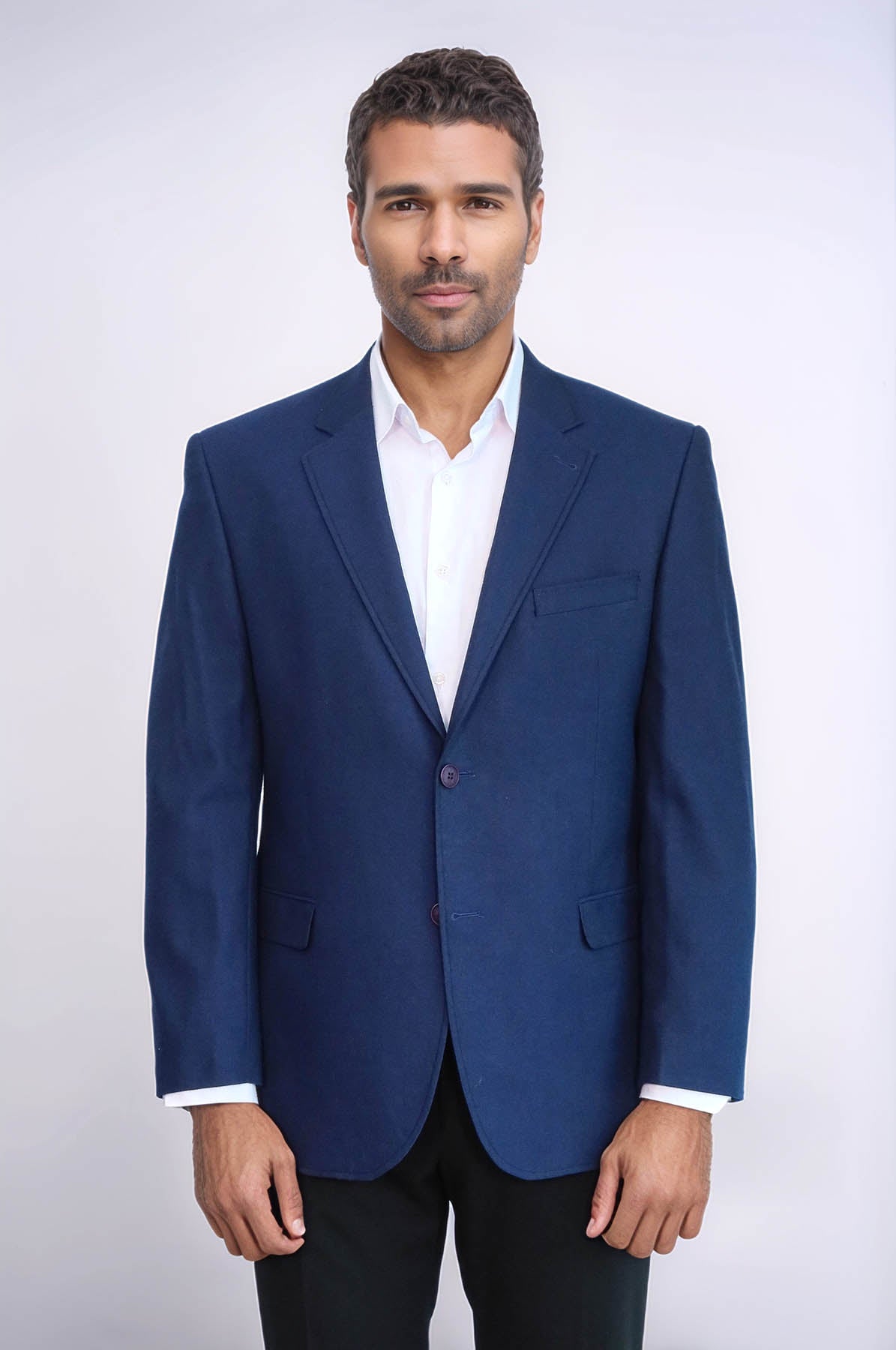 4 Drop Cachet Sax Blue Men Blazer - Wessi