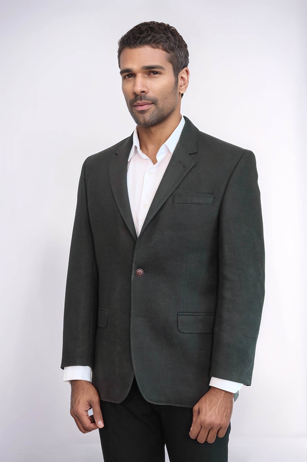 4 Drop Cachet Dark Green Men Blazer