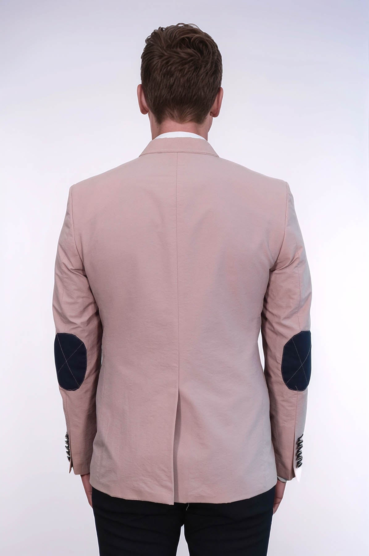 Patched Light Pink Blazer