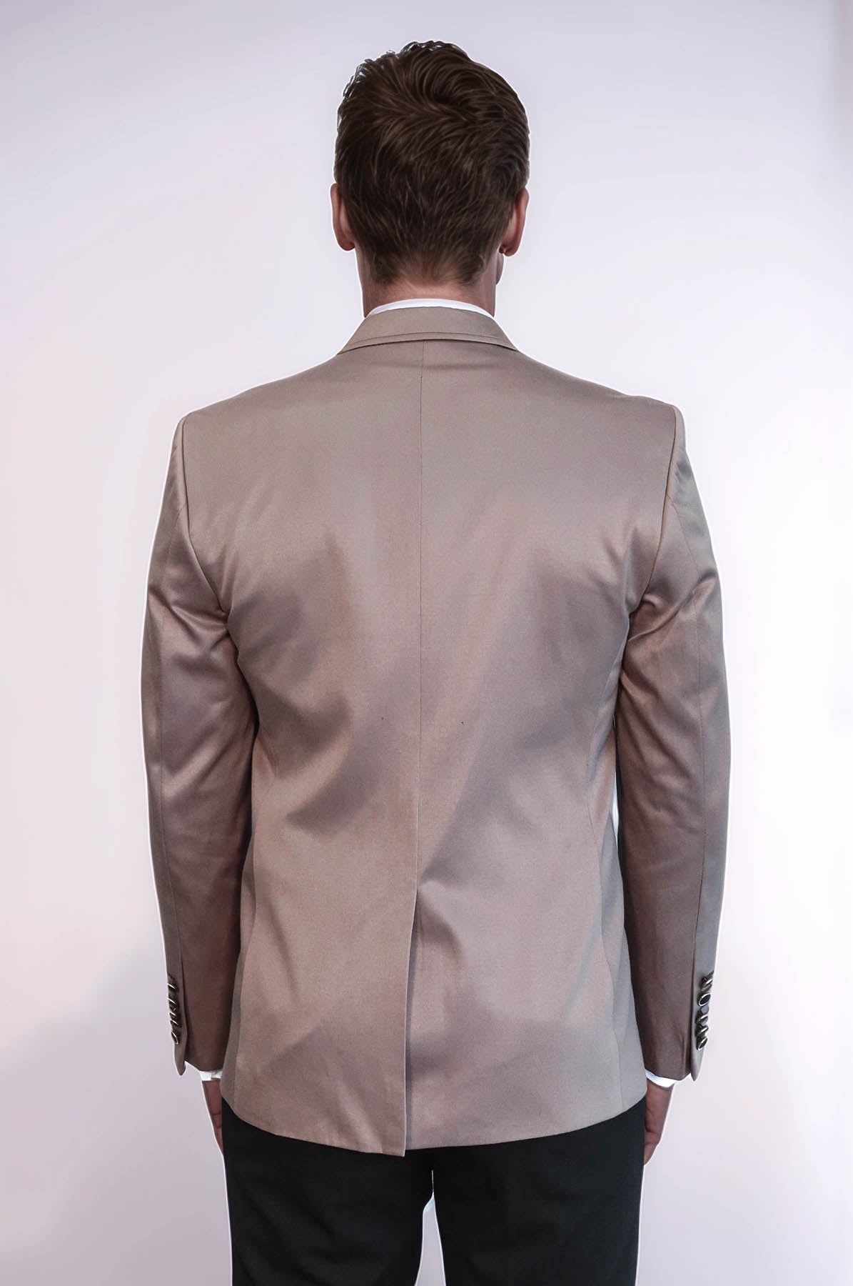 Beige Blazer With Patch Pockets