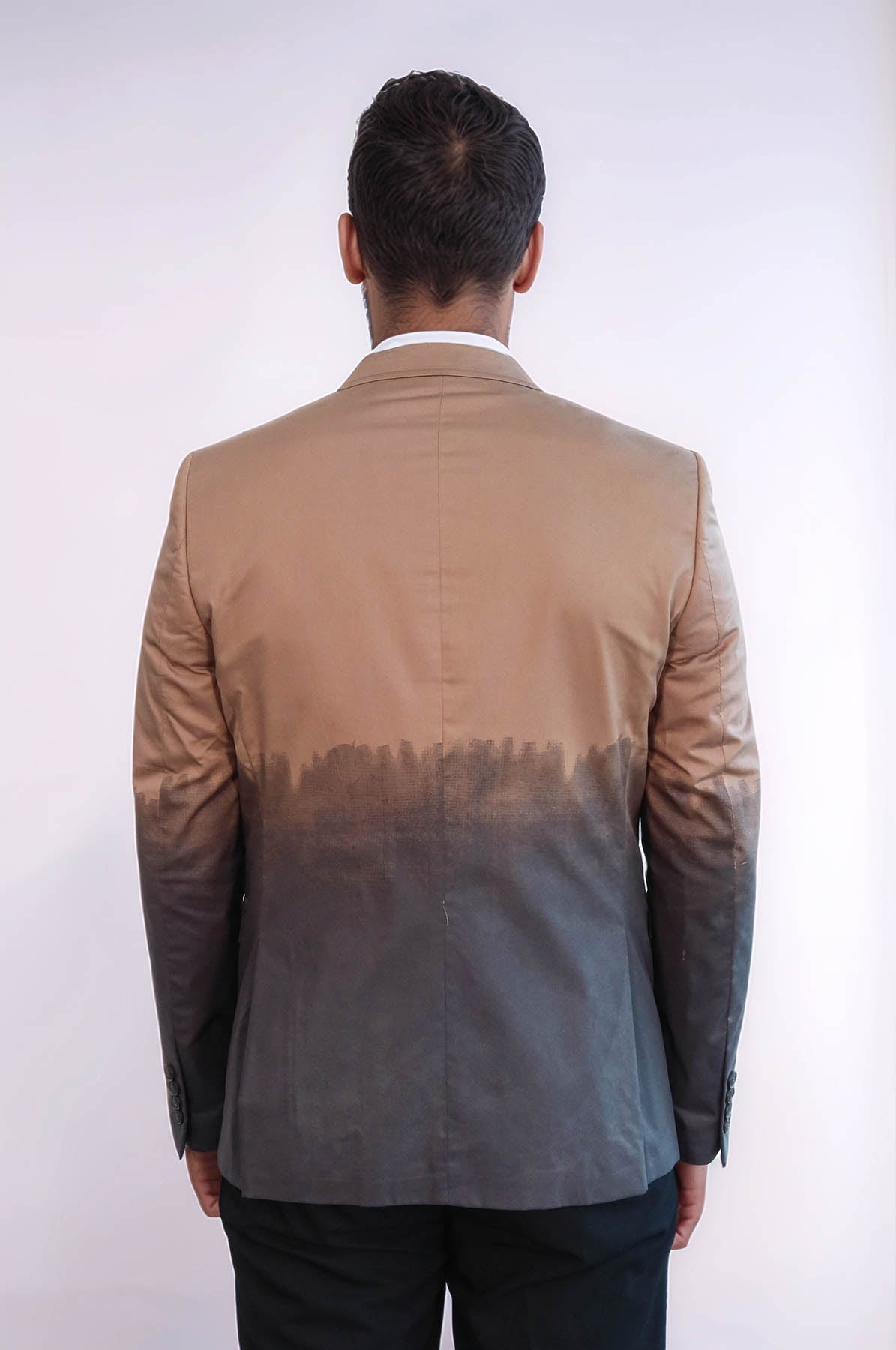 Slim Fit Cotton Brown Blazer